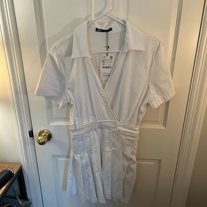 Zara Box Pleat Dress NWT